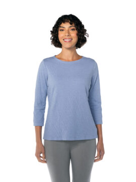 3/4 Slv Boatneck Top