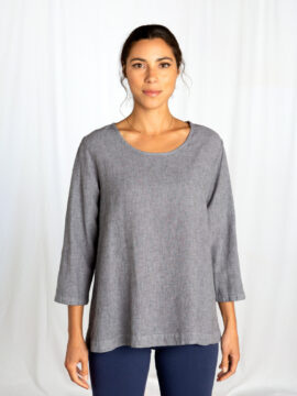 3/4 Slv Crop Swing Top