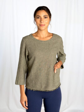 Pocket 3/4 Slv Shell