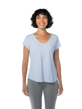 Raw Edge V-Neck Top