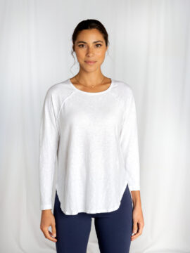 L/S Ruched Back Top