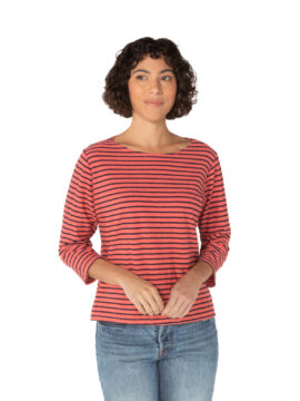 3/4 Slv Boatneck Top