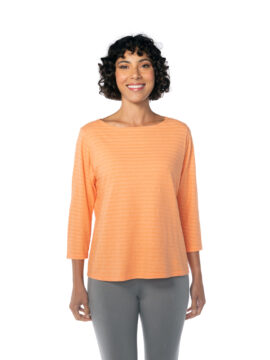 3/4 Slv Boatneck Top