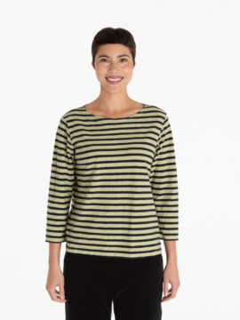 3/4 Slv Boatneck Top