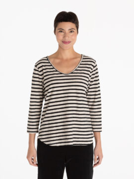 3/4 Slv V-Neck Top