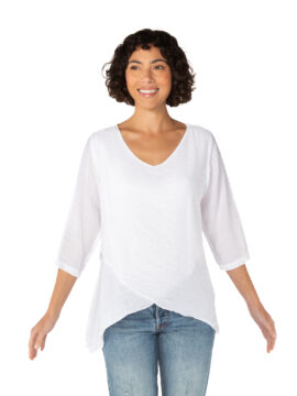 Double Layer V-Neck