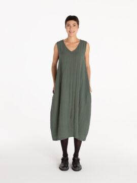 Faux Wrap Midi Dress