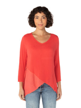 Double Layer V-Neck