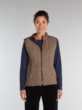 Zip Front Quilted Vest