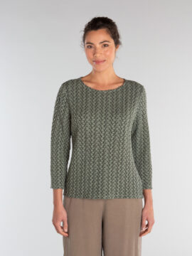 3/4 Slv Boatneck Top