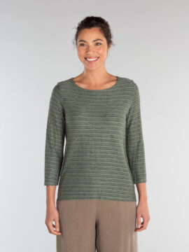 3/4 Slv Boatneck Top