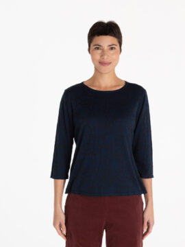 3/4 Slv Boatneck Top