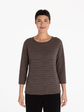 3/4 Slv Boatneck Top