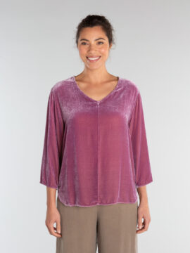 3/4 Slv V-Neck Top