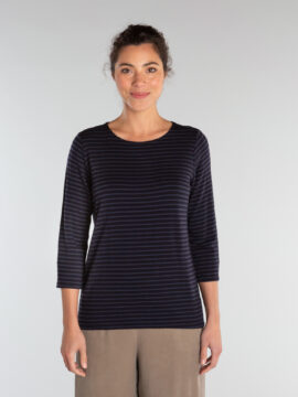 3/4 Slv Boatneck Top