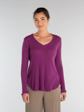 L/S V-Neck Top